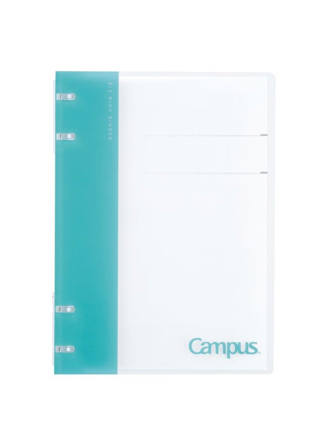 Kokuyo Loose Leaf Binder A5 Campus Notebook Binder 2x2 Ring Light Blue L-NP134LB - Image 1