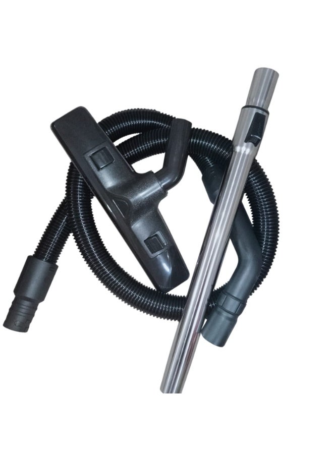 Imported vacuum cleaner set consisting of three pieces: hose, brush, and stainless steel tube. Compatible with some Panasonic and National vacuum cleaners. - Image 1