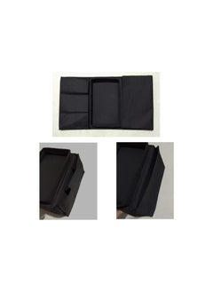The Bros Sofa Armrest Organizer with Cup Holder Tray Chair Arm TV Remote Holder for Recliner Couch Armchair Caddy Bedside Storage Pockets Bag,grey  - Image 3