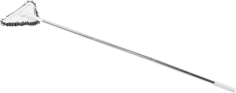 Multi Functional Window Cleaner with Detachable Rod, Glass Wiper and Floor Cleaner, 360 Degree Rotatable Triangular for Ceiling Wall Glass, Includes 3 Stainless - Image 1