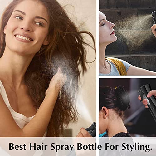 ZOMOZA Hair Water Bottle Spray Mister - Continuous Pressurized 360 Misting Stylist Sprayers for Barber - Black - Image 4