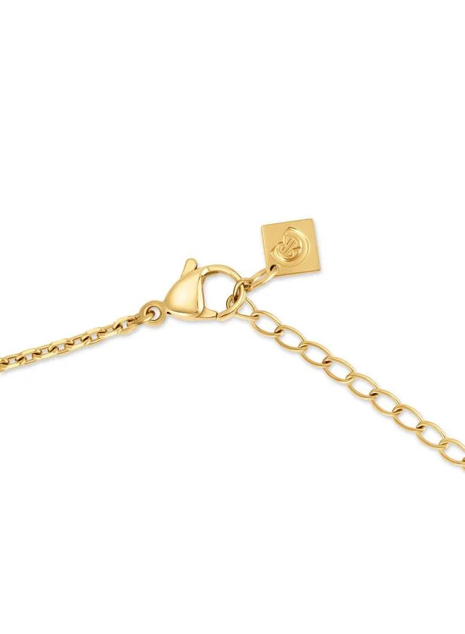 CERRUTI 1881 450 Erika Gold Plated Stainless Steel Chain Necklace for Women 450mm for Women | Best Price UAE