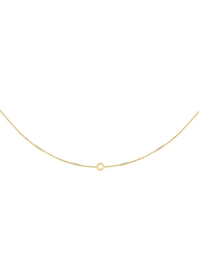 CERRUTI 1881 Erika Gold Plated Stainless Steel Chain Necklace for Women 450mm