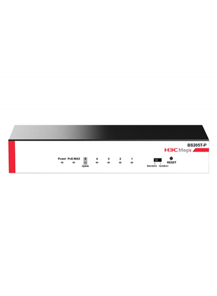H3C H3C Magic BS205T-P (9801A5BV) Ethernet Switch (5GE+PoE, DC) 