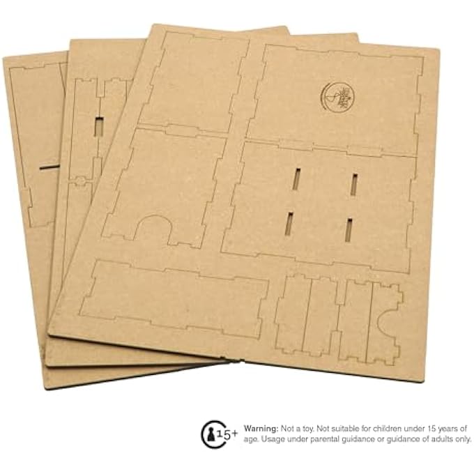 The Broken Token Sky Team Compatible Board Game Organizer  Wooden Game Organizing Box with Multiple Trays - Image 5