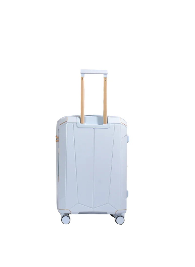 Track Track PP Carry On Luggage 925-20 Hard Shell Cabin Suitcase 20 Inch Expandable with Combination Lock, Double Zip & 4 Double Spinner Wheels