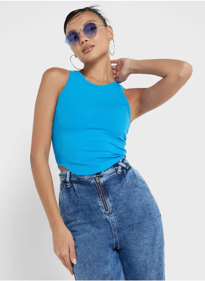 Ginger Ribbed Vest