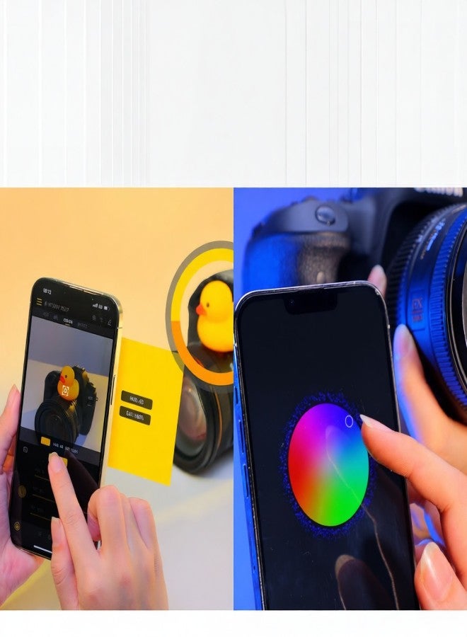  COLBOR COLBOR W100R Pocket RGB Video Light 100W Photography LED Fill Light 2700K-6500K Dimmable APP Control for Vlog Live Streaming Video Recording - Image 4
