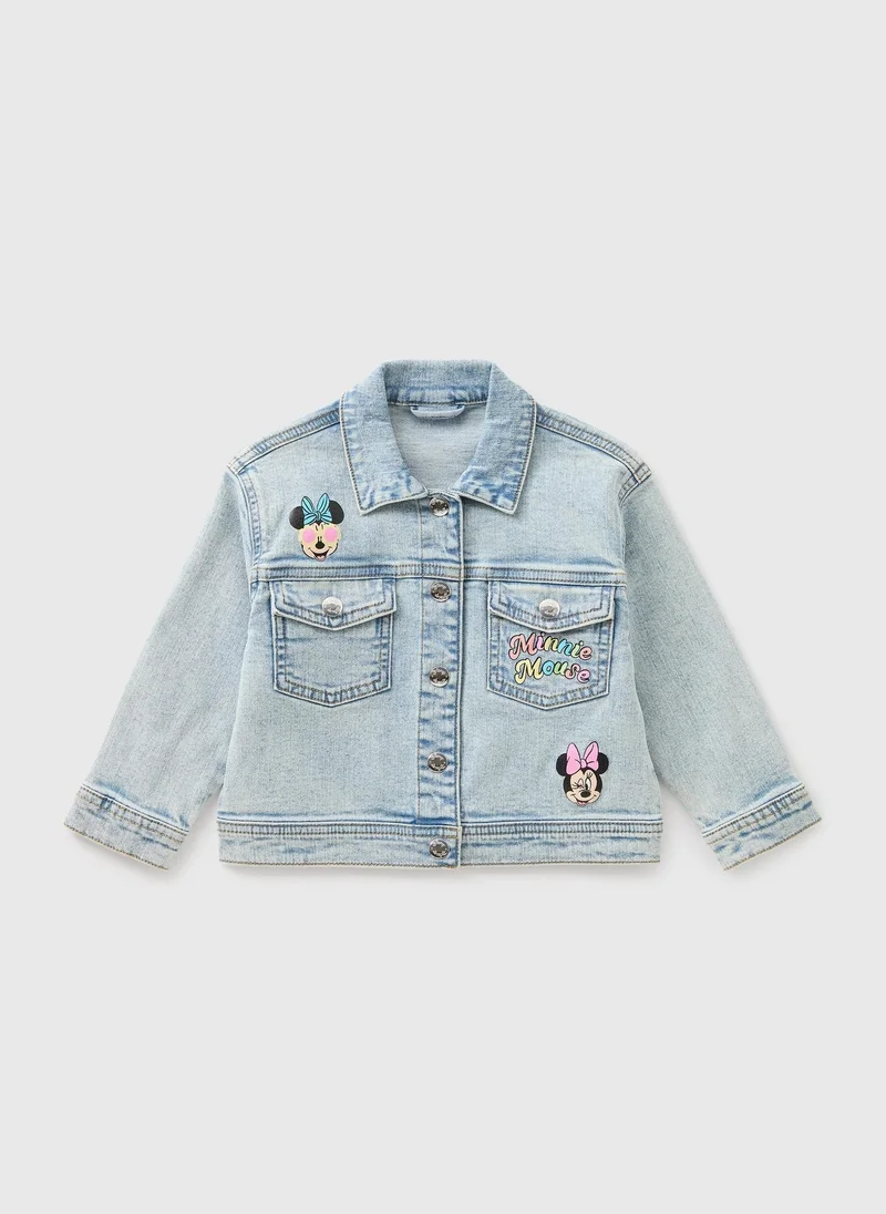 Matalan Girls Minnie Mouse Denim Jacket
