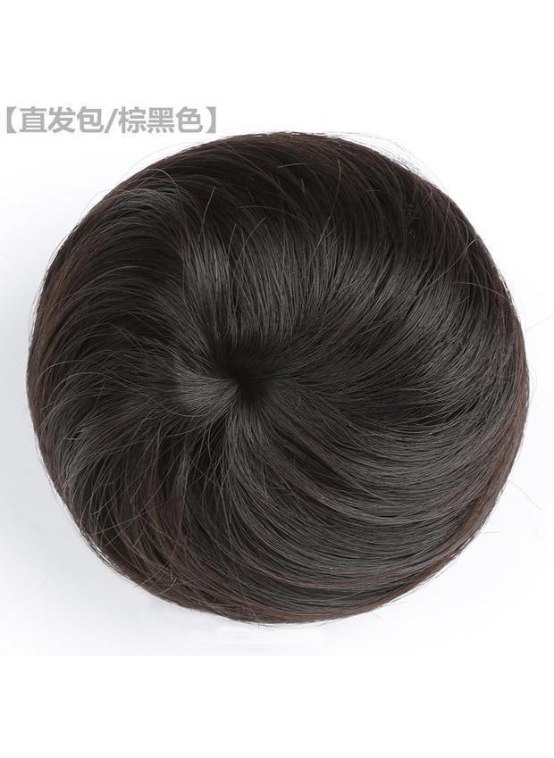 Generic - Half Bun StylerDrawstring Brown Black Drawstring Brown Black - Image 1