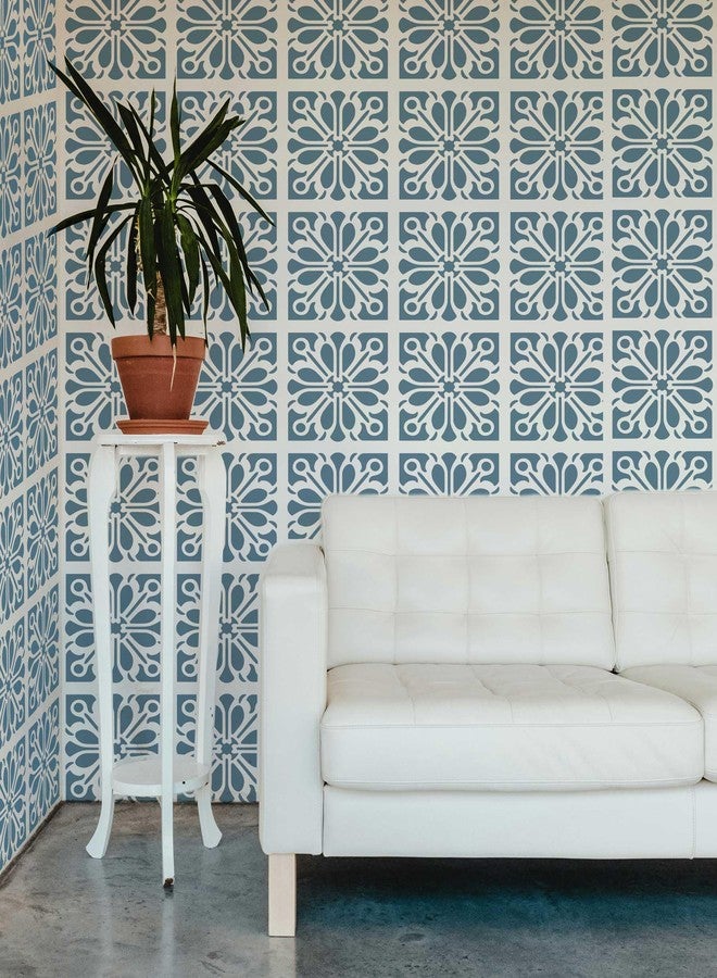 neglex 6 Pack Tile Stencil Set (8X8 Inch), Tile Stencil Pattern, Use As Floor Stencils Or Wall Stencils, Reusable Stencils for Painting Floor Furniture Canvas - Image 3