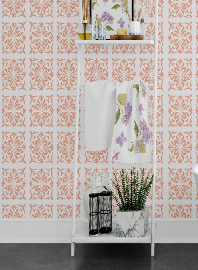 neglex 6 Pack Tile Stencil Set (8X8 Inch), Tile Stencil Pattern, Use As Floor Stencils Or Wall Stencils, Reusable Stencils for Painting Floor Furniture Canvas - Image 4