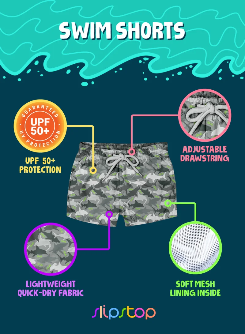 Slipstop Camo Camo Junior Swim Shorts for Men | Best Price UAE