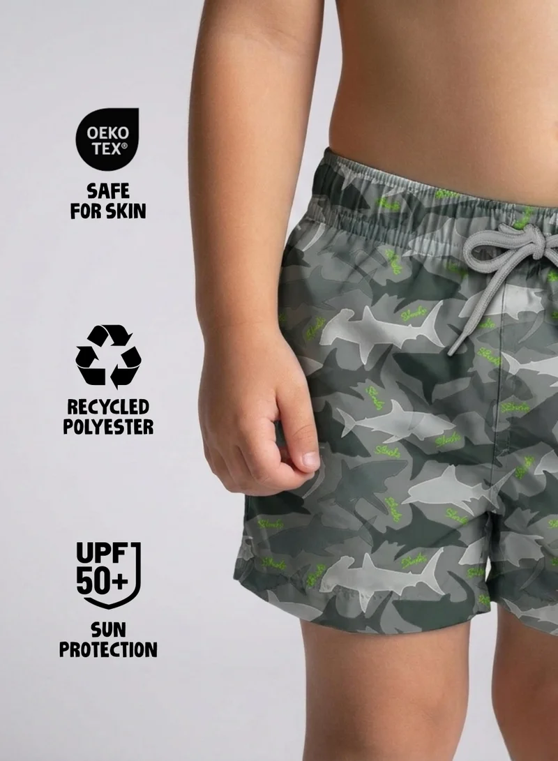 Slipstop Camo Camo Junior Swim Shorts for Men | Best Price UAE