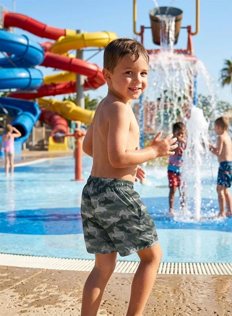 Slipstop Camo Camo Junior Swim Shorts for Men | Best Price UAE