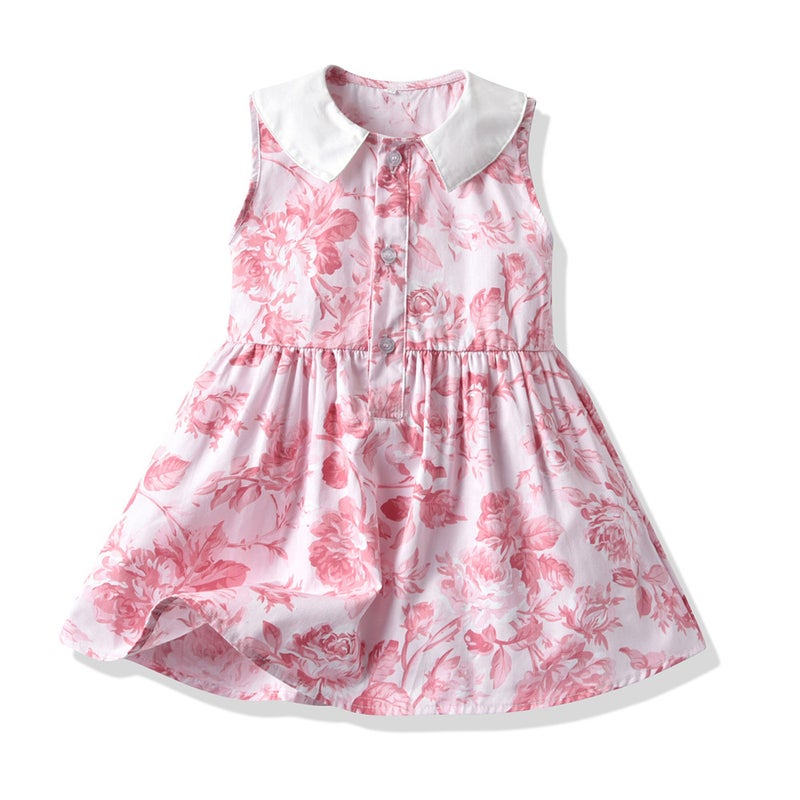 Generic Foreign Trade Childrens Clothing New Boys Suit Printed Short-sleeved Shirt Beach Vacation Water Splashing Festival Brother and Sister Suit Girl's Dress 