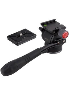 LEFTFOTO Mini Tripod Fluid Head,2 Way Fluid Head with Arca System Quick Release Plate,for DSLR Cameras and Video Cameras