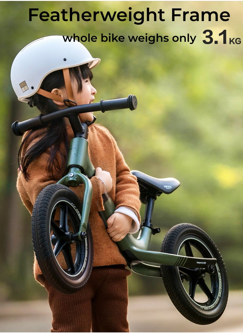 BEIE - No Pedal Balance Bicycle for Kids 2 to 7 Years, Ultra Light Toddler Training Bike Includes Adjustable Padded Seat, Grips & Flat-Free Tires for Easy Learning - Image 1