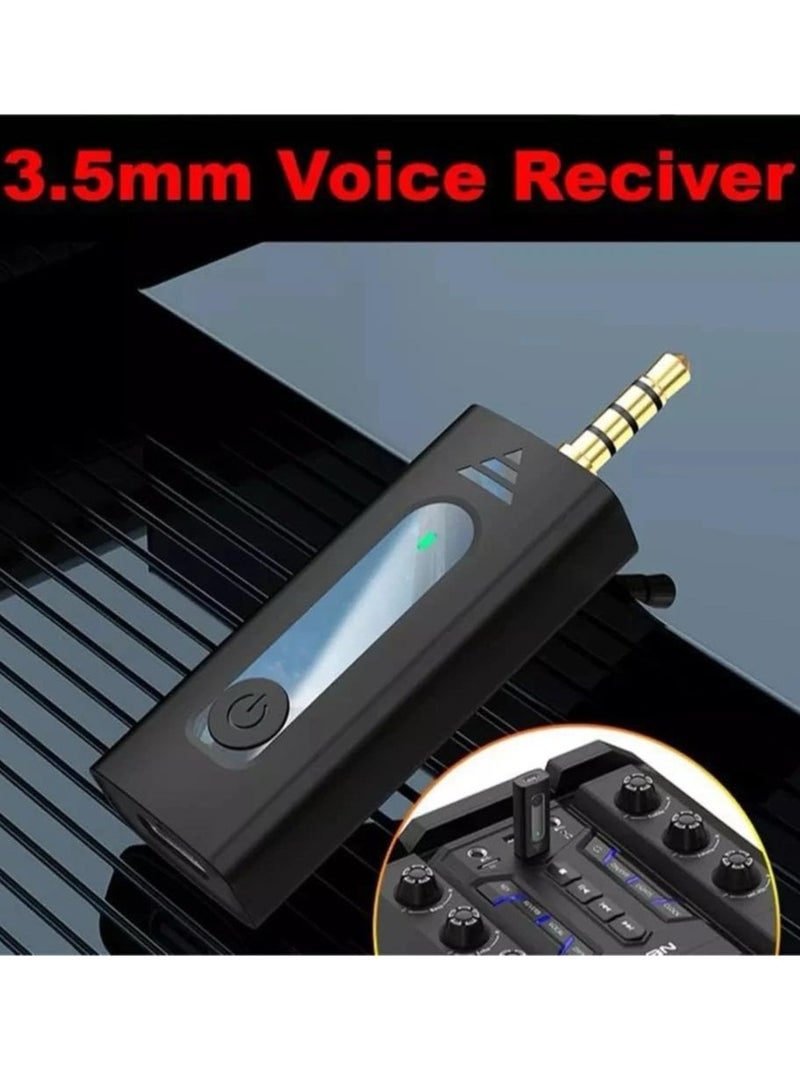ELTRAZONE K35 Wireless Collar Microphone Lapel Omnidirectional Mic Plug And Play Mike For Vlogging Interview Live Streaming Youtube Compatible With Bt Speakers, Dslr Camera (Black)  - Image 4