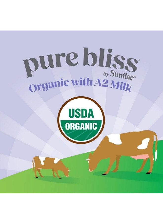 سيميلاك Pure Bliss من Similac Organic مع تركيبة حليب الأطفال A2، سهل الهضم، معتمد من وزارة الزراعة الأمريكية، مسحوق، عبوة 20.6 أونصة  - Image 2
