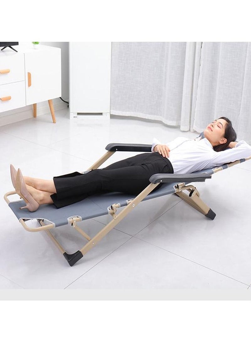 DubaiGallery - Zero Gravity Chair Reclining Patio Chair Folding Pack 2, Foldable Recliner Camping Chair, Chairs Chaise Lounge with Cup Holder, for Outdoor - Image 1