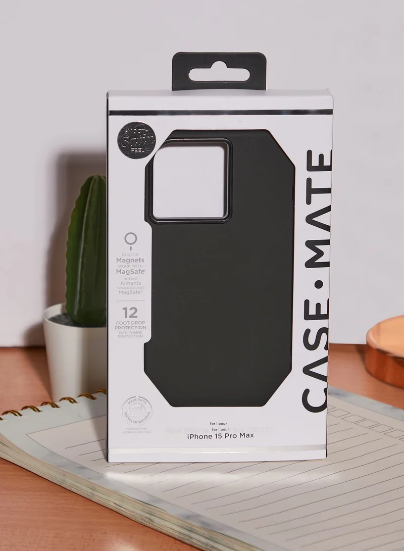 CASE-MATE Case-Mate - Iphone 15 Pro Max - Silicone - Black With Magsafe