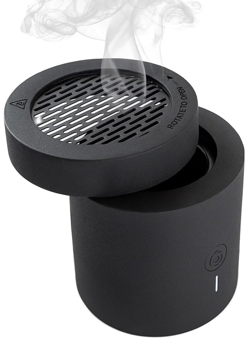 Telawah Portable Electronic Bakhour Burner with Rotating Head, Car Bakhoor 2000mAh Rechargeable Incense Diffuser, Fast Heating Auto Safety Shut-Off Every 1–2 Minutes, Type-C Aromatherapy Burner - Image 4