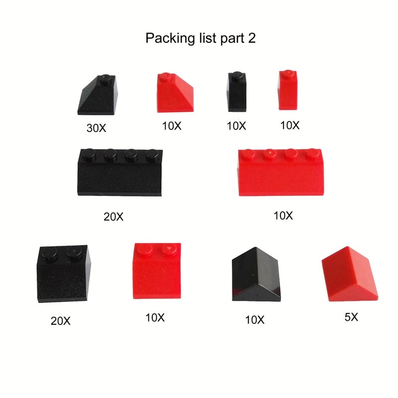 Taken All 161 Pieces Education Building Bricks Block Windows, Doors and Roof Tiles Set - Comptible Major Brands - Image 4