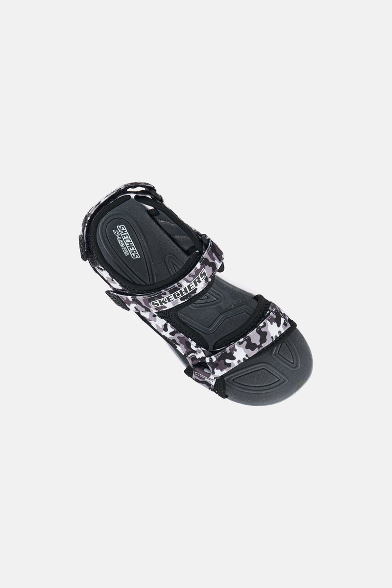 SKECHERS Kids Boy Lights Hypo-Splash Velcro Closure Camouflage Sandal, Multicolor - Image 4