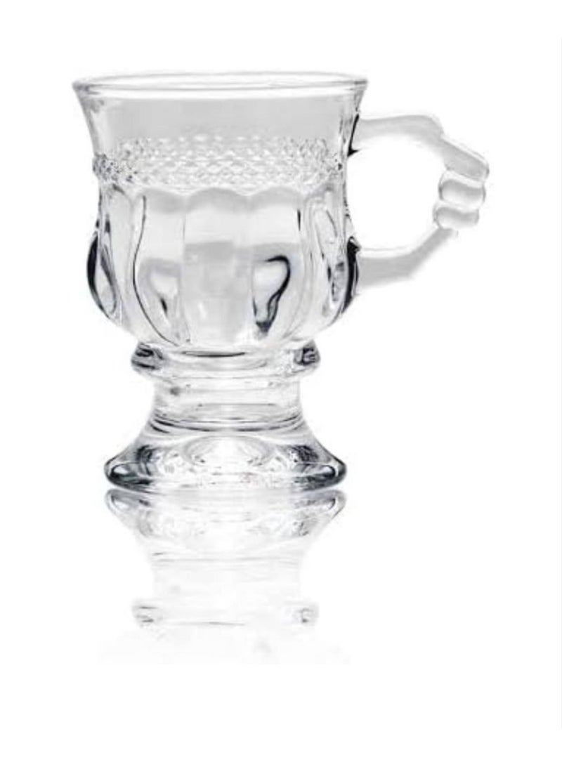 Blink Max 6-Piece Glass Mug Set for Serving Tea, Coffee, and BeveragesHigh-quality material – durable and long-lastingCalm herbal design – comfortable and elegant feel6 mugs – suitable for family - Image 3