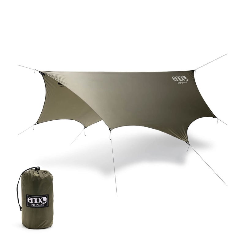 Eno ENO, Eagles Nest Outfitters DryFly Rain Tarp, Ultralight Hammock Accessory  - Image 1