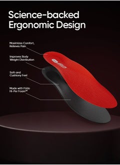 Frido Frido Arch Sports Insole, Sports Shoe Insert, Injury Prevention, Proprietary Hi Per Foam Orthotic Inserts, Deep Heel Cup, Enhanced Stability (Pack of 1 Pair)  - Image 4