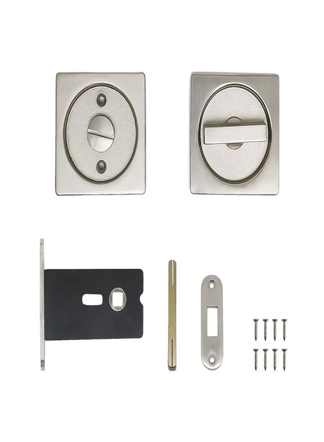 Volo Premium Square Indicator Turn Latch Bolt, Engaged and Vacant, Privacy Indicator with Screws and Brass Latch for Wash Room, Office Toilet, Trial Room, Hotel Bed Room Door (Sq- Satin) - Image 5