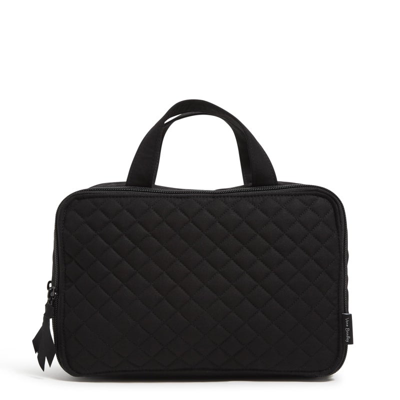 Vera Bradley Cotton Ultimate Travel Makeup Organizer Case, Black - Image 1