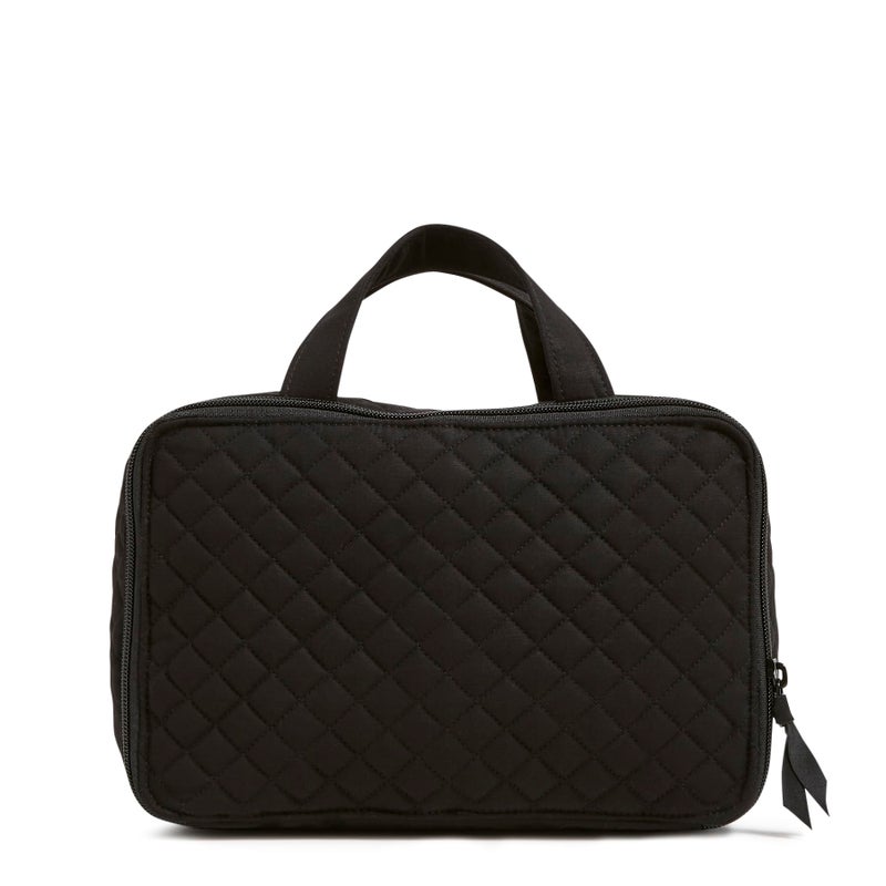 Vera Bradley Cotton Ultimate Travel Makeup Organizer Case, Black - Image 3