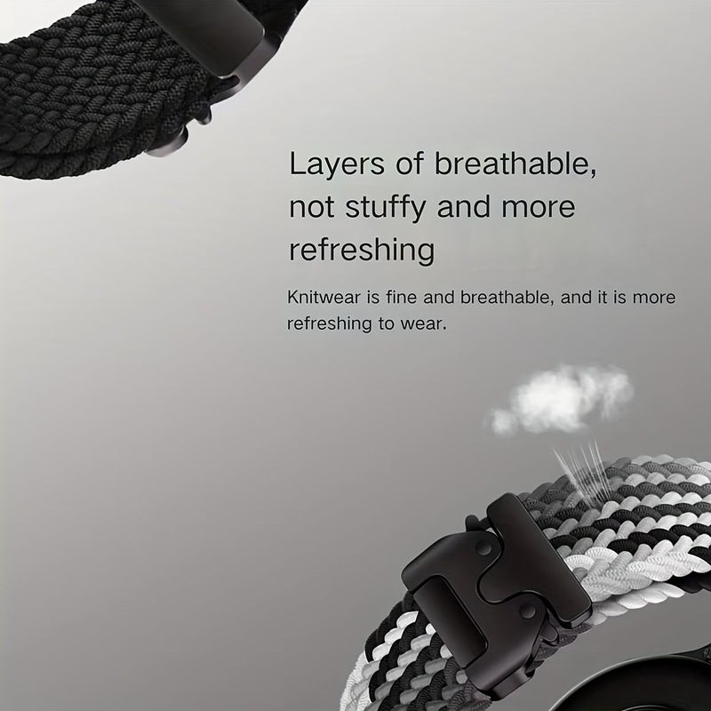1 Piece 18mm Parachute Elastic Stretchy Nylon Quick Release Watch Band For Smartwatch Durable Casual Replacement - Image 3