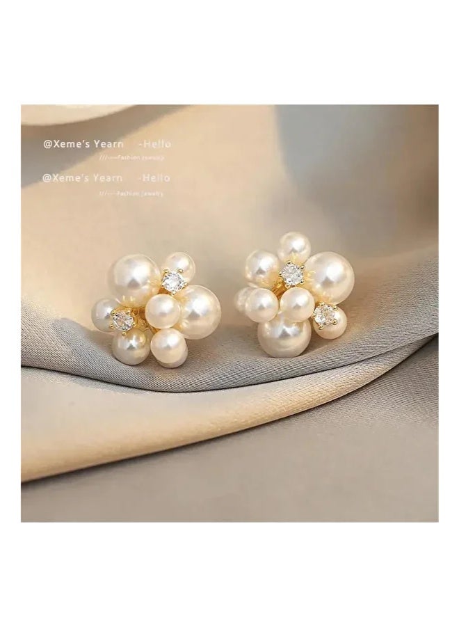KHAJUL Vintage Pearl Ball Ball Earrings - Image 5