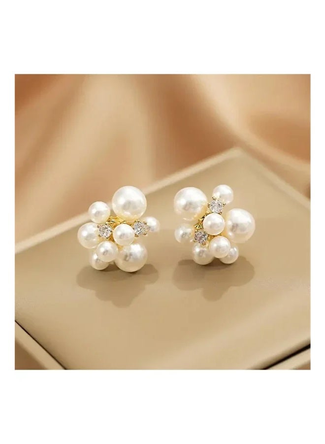 KHAJUL Vintage Pearl Ball Ball Earrings - Image 3