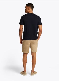 TOMMY HILFIGER Men's Crew Neck Logo Panel T-Shirt - Cotton, Blue  - Image 3