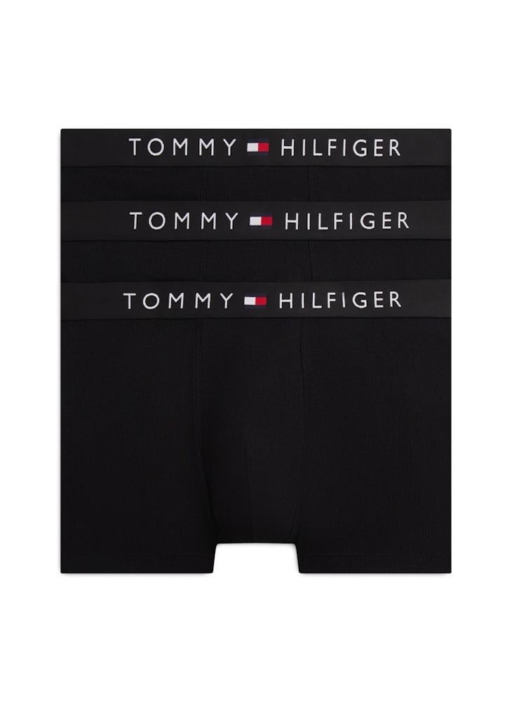 TOMMY HILFIGER 3-Pack TH Original Logo Ribbed Trunks - Image 1