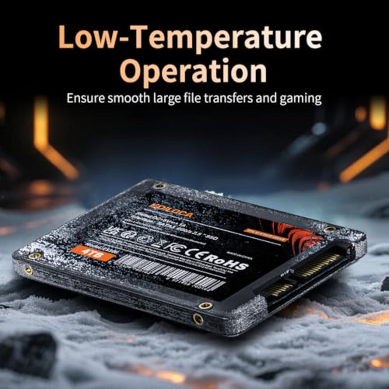ES106 SSD SATA III 6Gb/s 2.5" 3D QLC NAND Flash Internal Hard Drive, Up to 550MB/s Read, Upgrade PC or Laptop Memory and Storage Black - Image 5