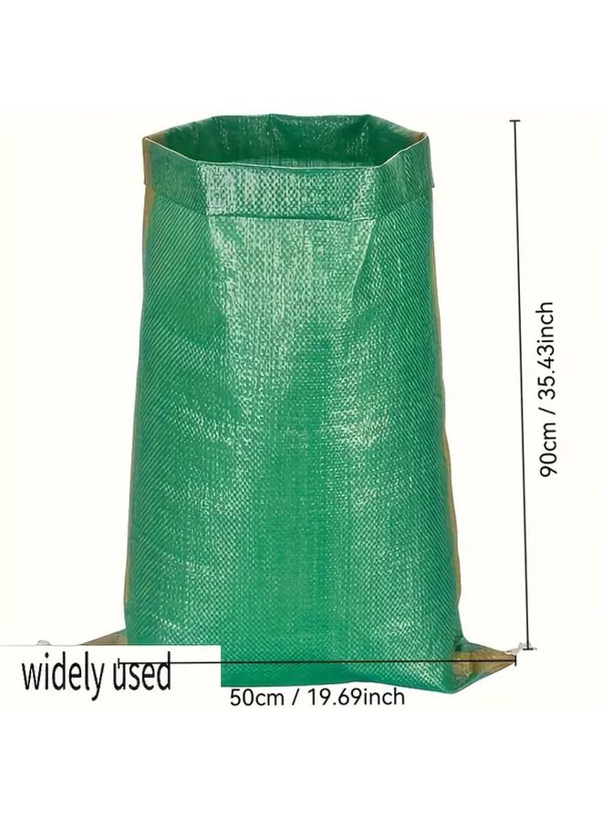 10 Pcs Heavy Duty Jute Woven Sacks with Reinforced Edges Wide Opening for Farming Construction Moving Sand Soil - Image 4