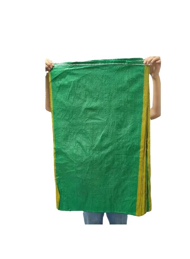 10 Pcs Heavy Duty Jute Woven Sacks with Reinforced Edges Wide Opening for Farming Construction Moving Sand Soil - Image 1