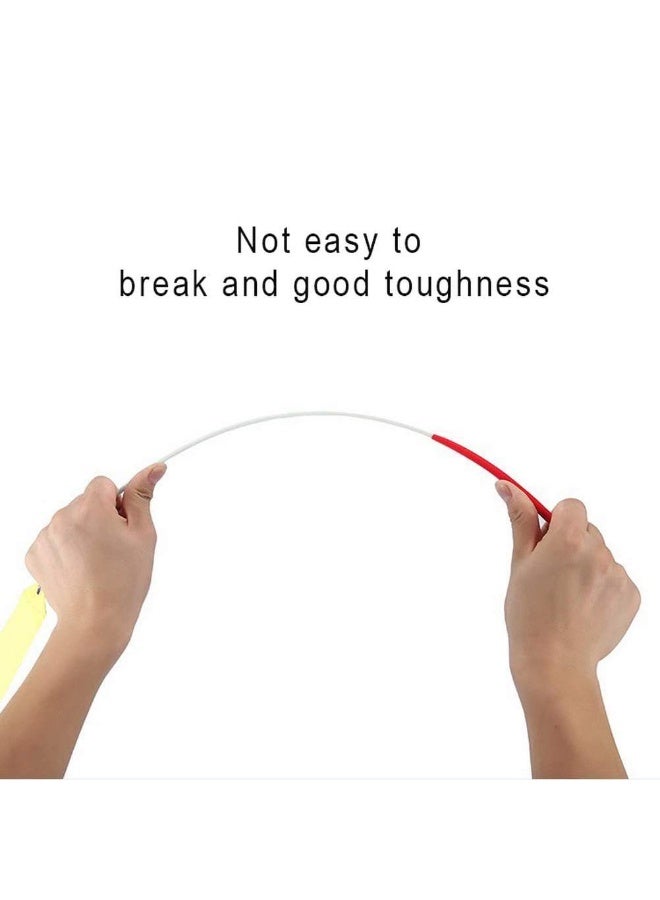 HZYH 4 Pcs Dance Ribbons, 4 Color Gymnastic Ribbon for Kids Dancing Streamers Rhythmic with a Twirling Baton Rod Streamer Baton Art - Image 2