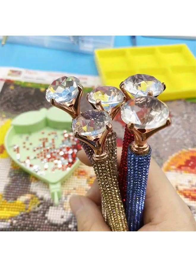 قلم الرسم الماسي الأرجواني المريح مع أطراف رباعية الزوايا للحرف اليدوية الفنية DIY - Image 3