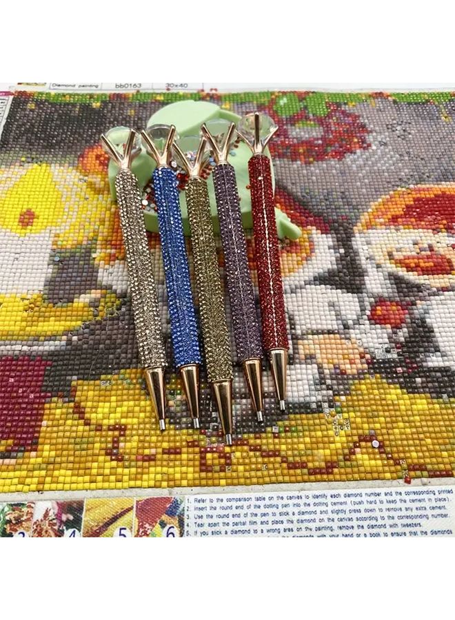 قلم الرسم الماسي الأرجواني المريح مع أطراف رباعية الزوايا للحرف اليدوية الفنية DIY - Image 4