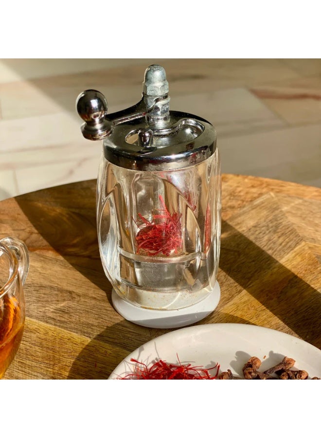 MIRFA Saffron Mill Grinder with Collection Chamber (Crystal Design) - Image 2