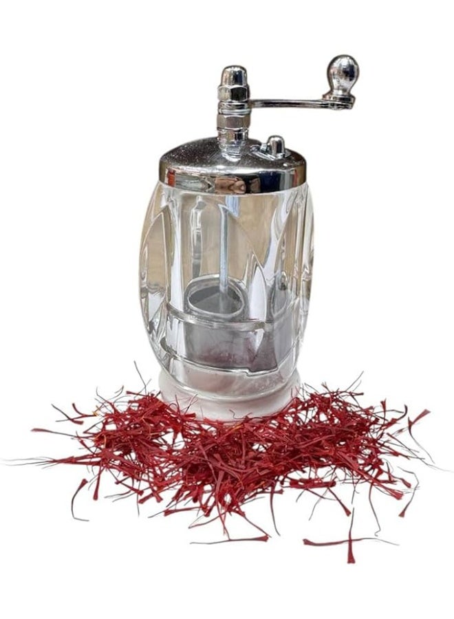 MIRFA Saffron Mill Grinder with Collection Chamber (Crystal Design) - Image 1