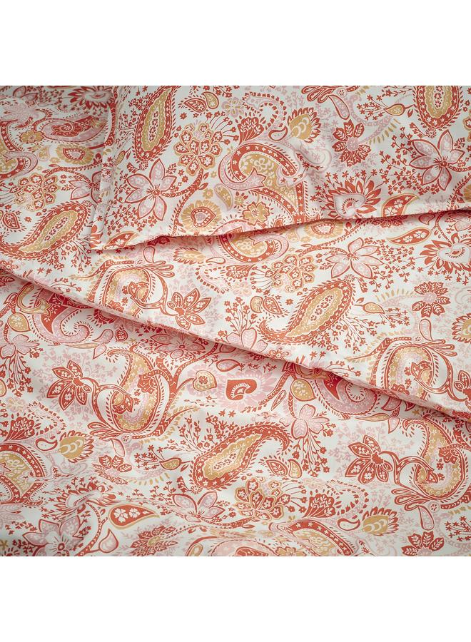 زبون غطاء لحاف وغطاء وسادة، وردي/أبيض، 150×200/50×80 سم - Image 4