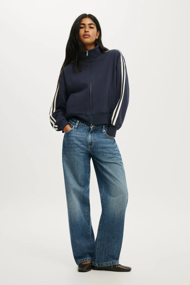 Funnel Neck Fleece Zip Through